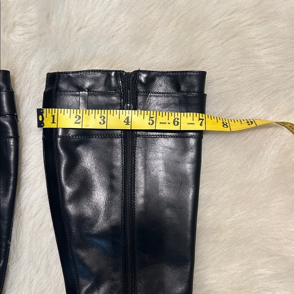 Coach Black Leather Heeled Boots - Picture 3 of 9